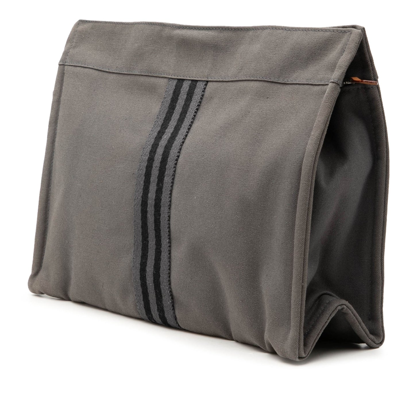 Hermès Canvas Fourre Tout Clutch