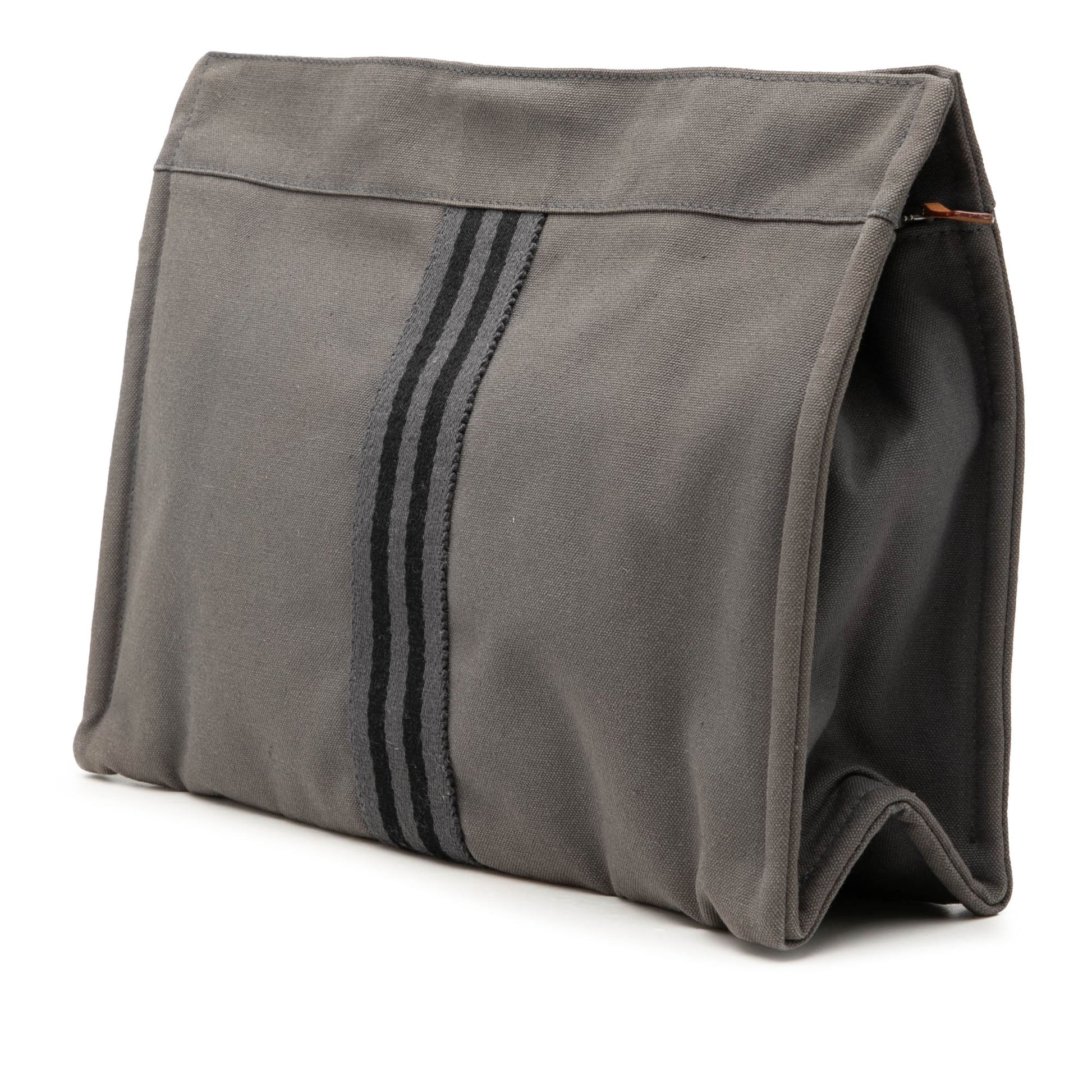 Hermès Canvas Fourre Tout Clutch