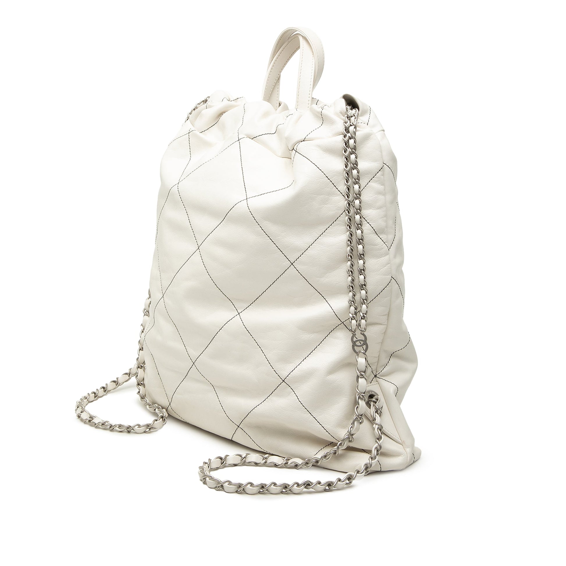 Chanel Large Quilted Shiny Calfskin 22 Backpack