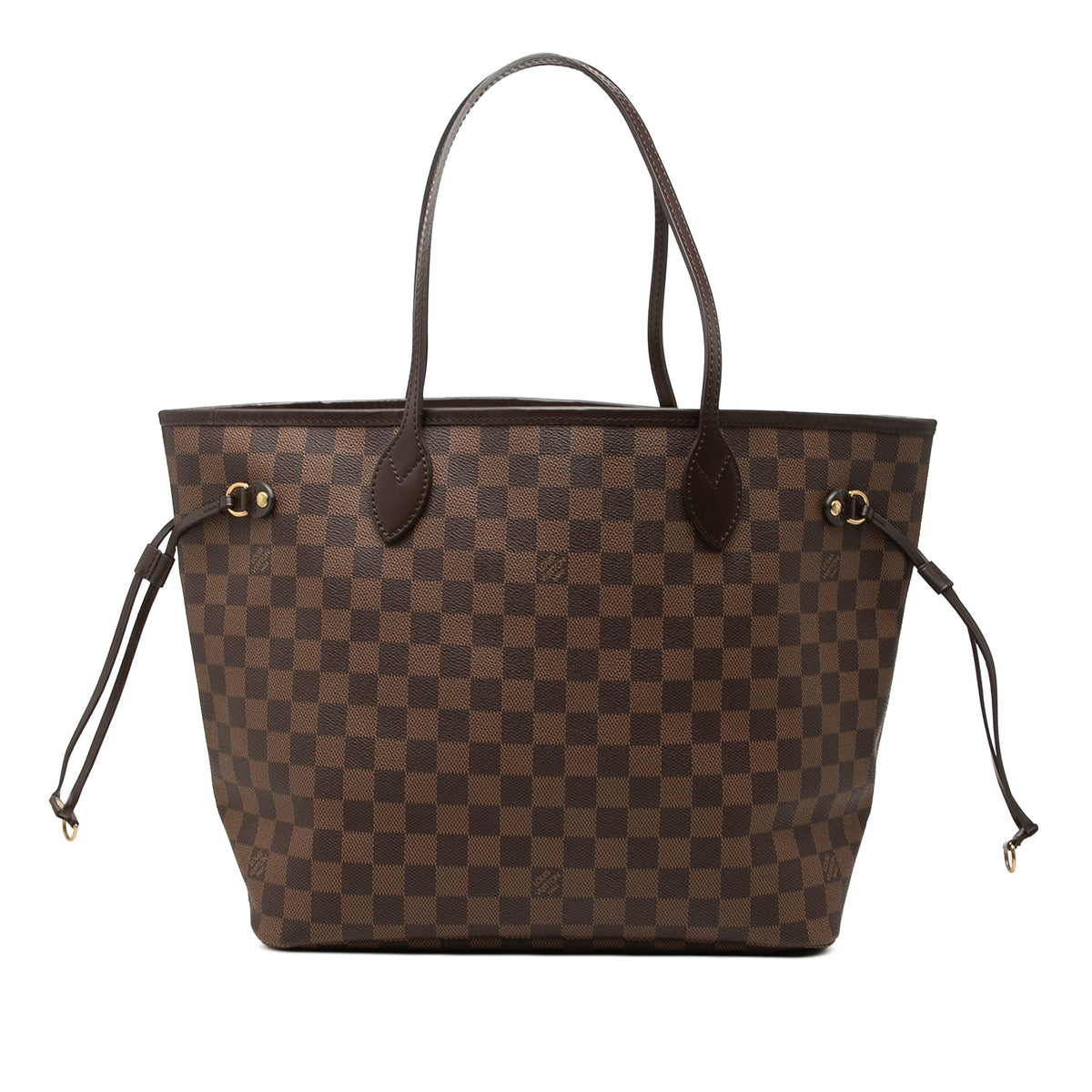 Louis Vuitton Damier Ebene Neverfull MM — Brown