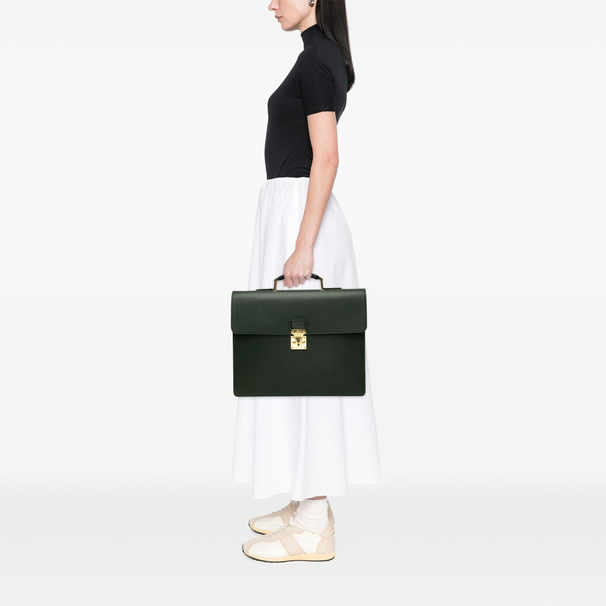Louis Vuitton Taiga Moskova Briefcase — Green