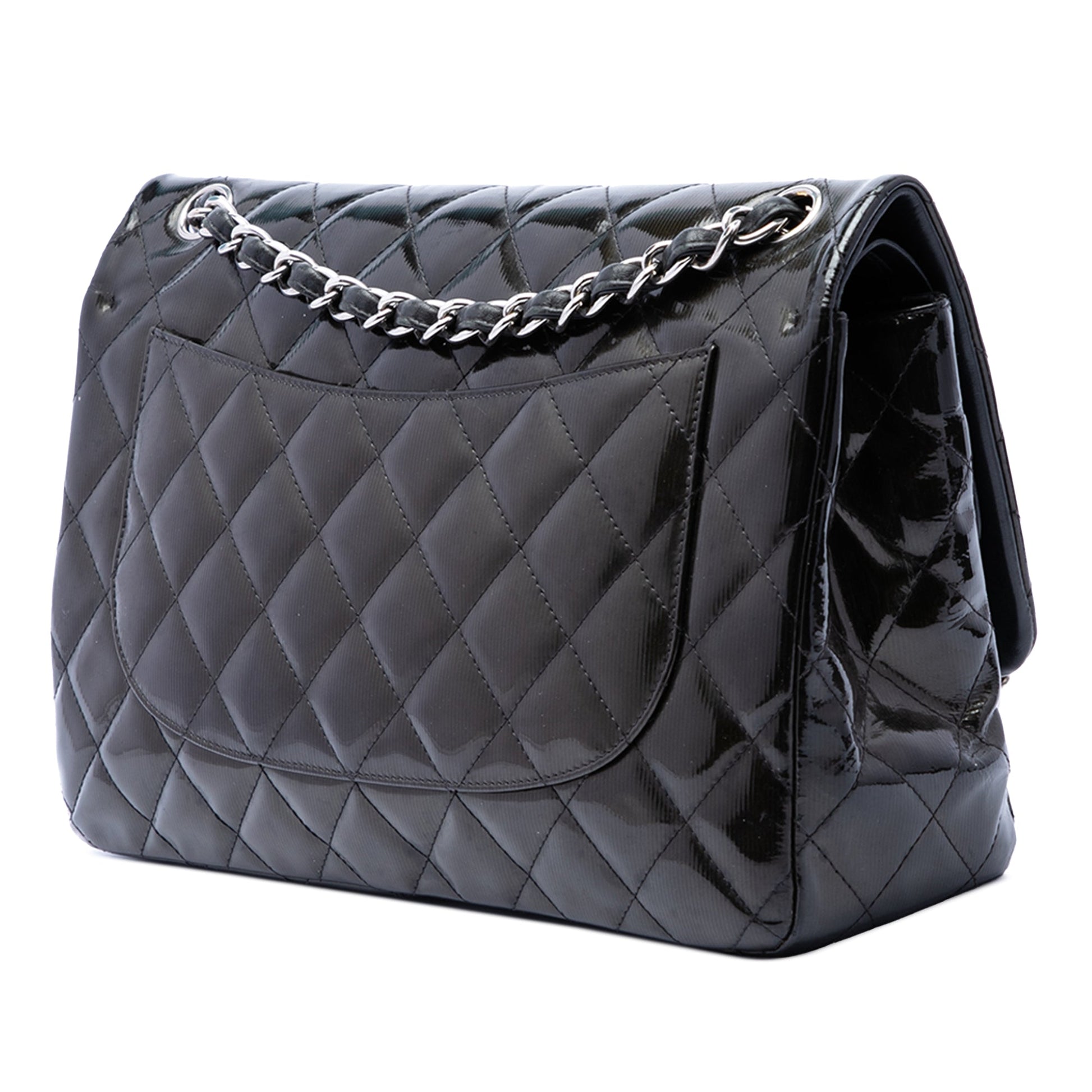 Chanel Jumbo Classic Patent Double Flap
