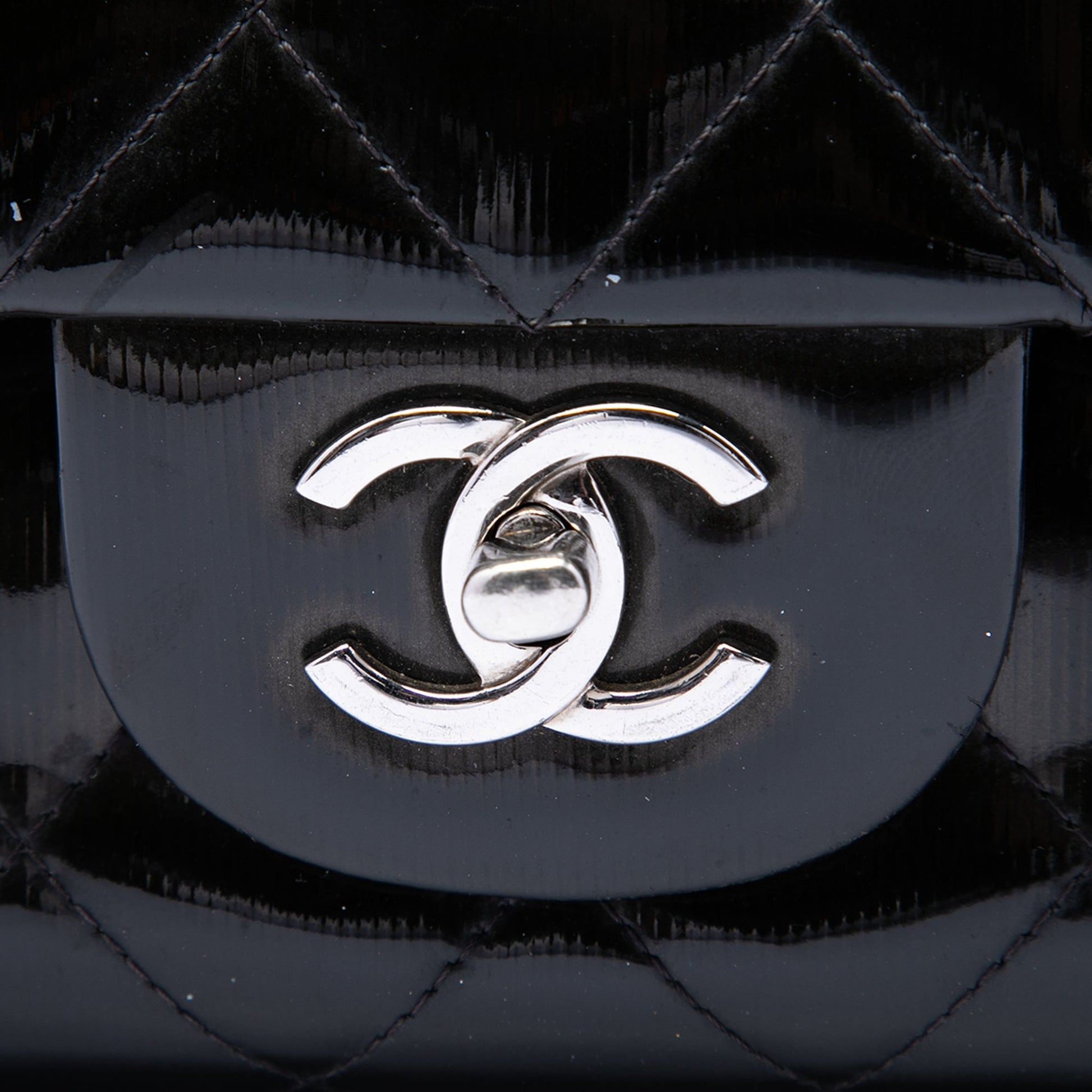 Chanel Jumbo Classic Patent Double Flap