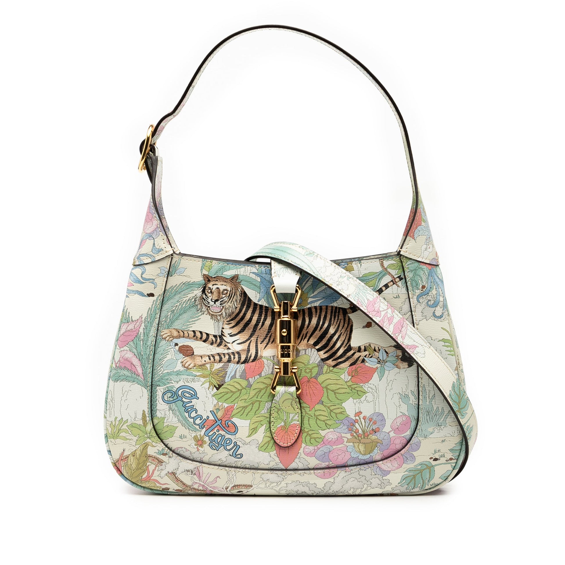 Gucci Small Calfskin Tiger Jackie 1961 Crossbody