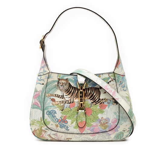 Gucci Small Calfskin Tiger Jackie 1961 Crossbody