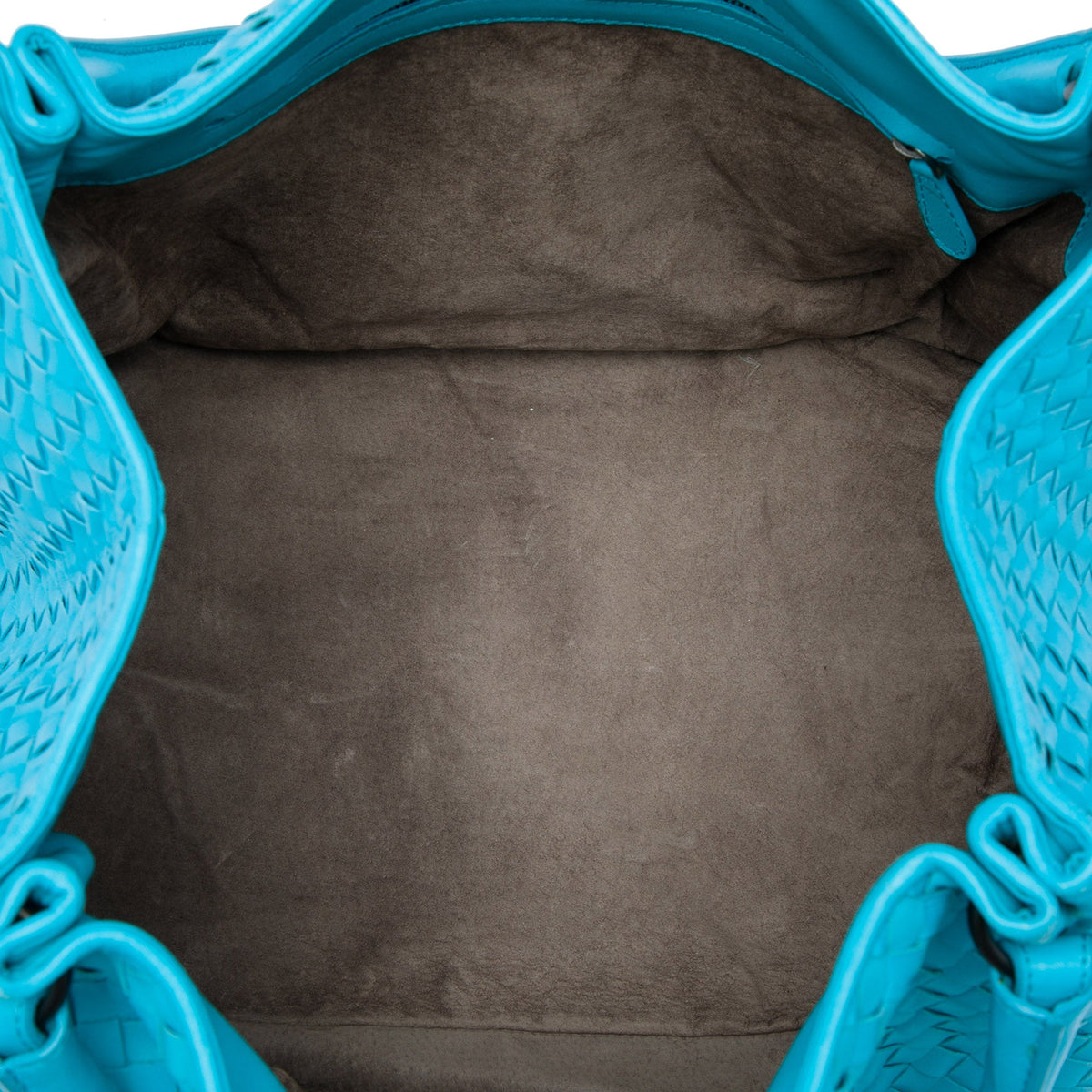 Bottega Veneta Nappa Intrecciato Parachute Tote — Blue