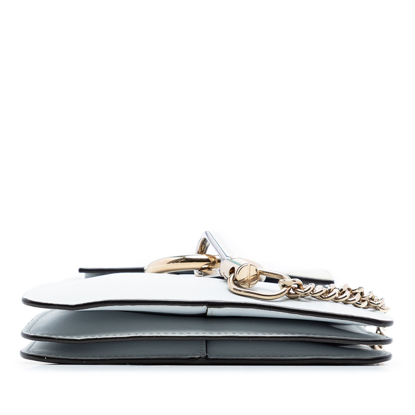 Chloé Mini Calfskin and Suede Faye Bracelet Bag