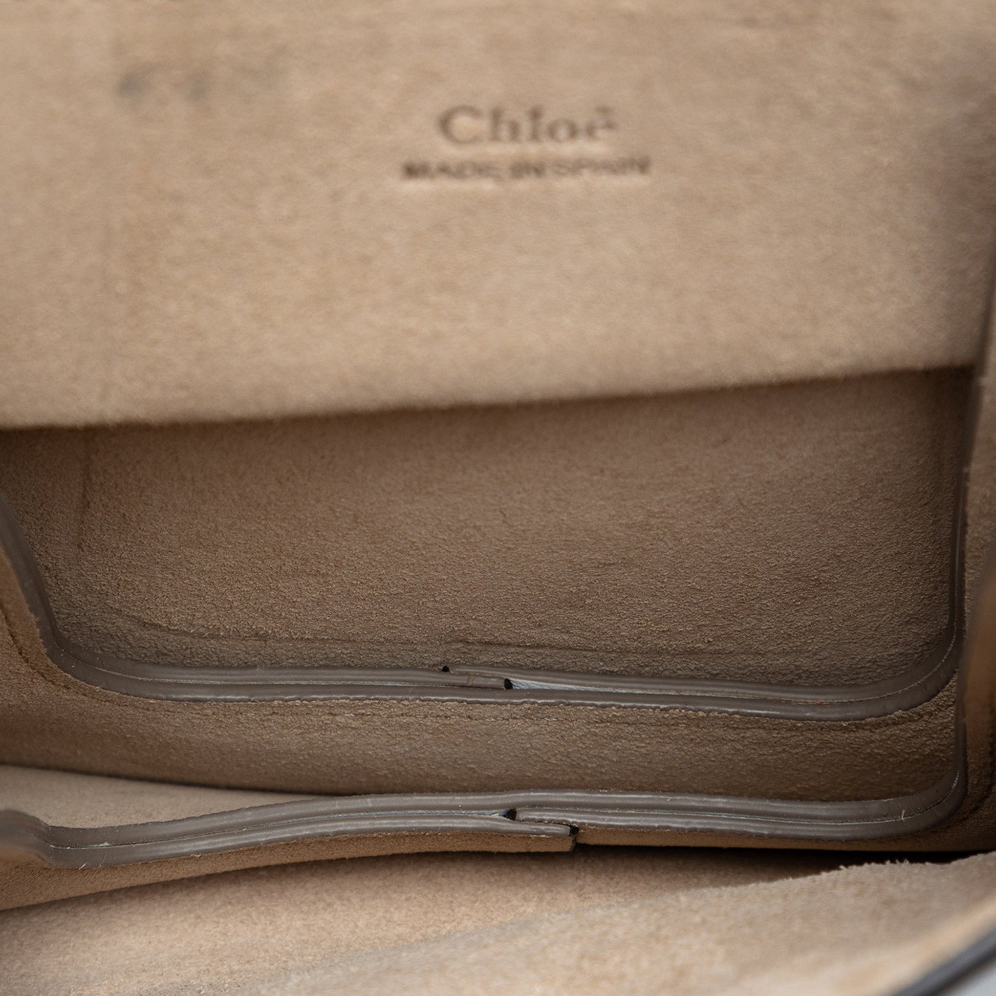 Chloé Mini Calfskin and Suede Faye Bracelet Bag