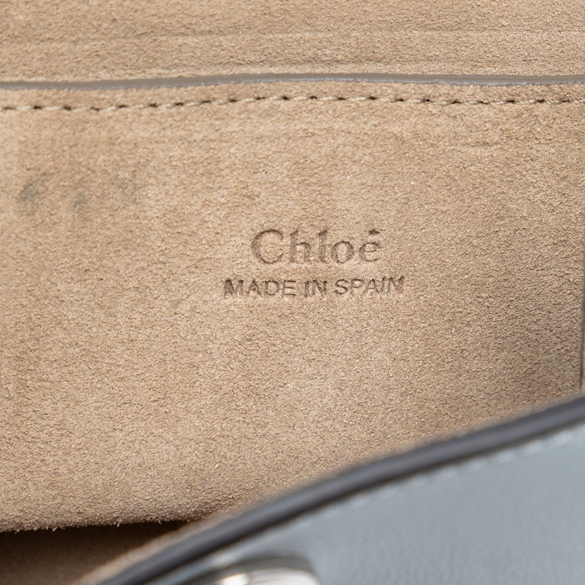 Chloé Mini Calfskin and Suede Faye Bracelet Bag