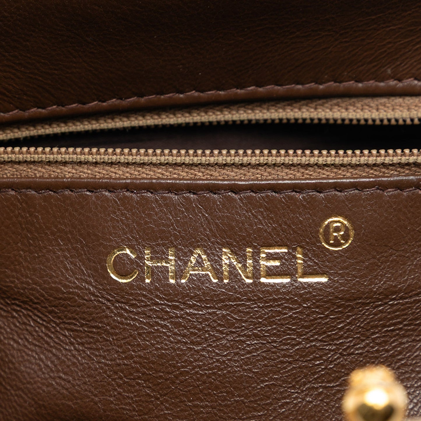 Chanel CC Quilted Suede Kiss Lock Handbag