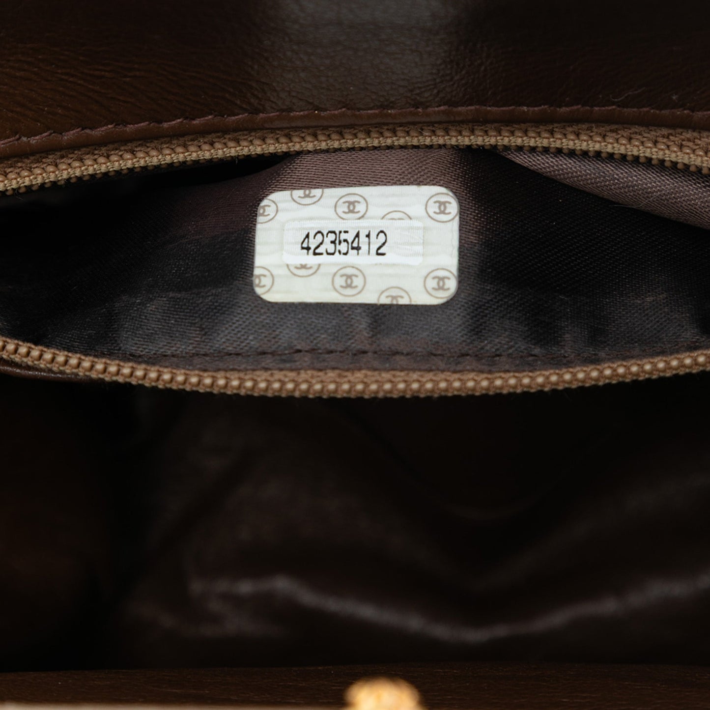 Chanel CC Quilted Suede Kiss Lock Handbag