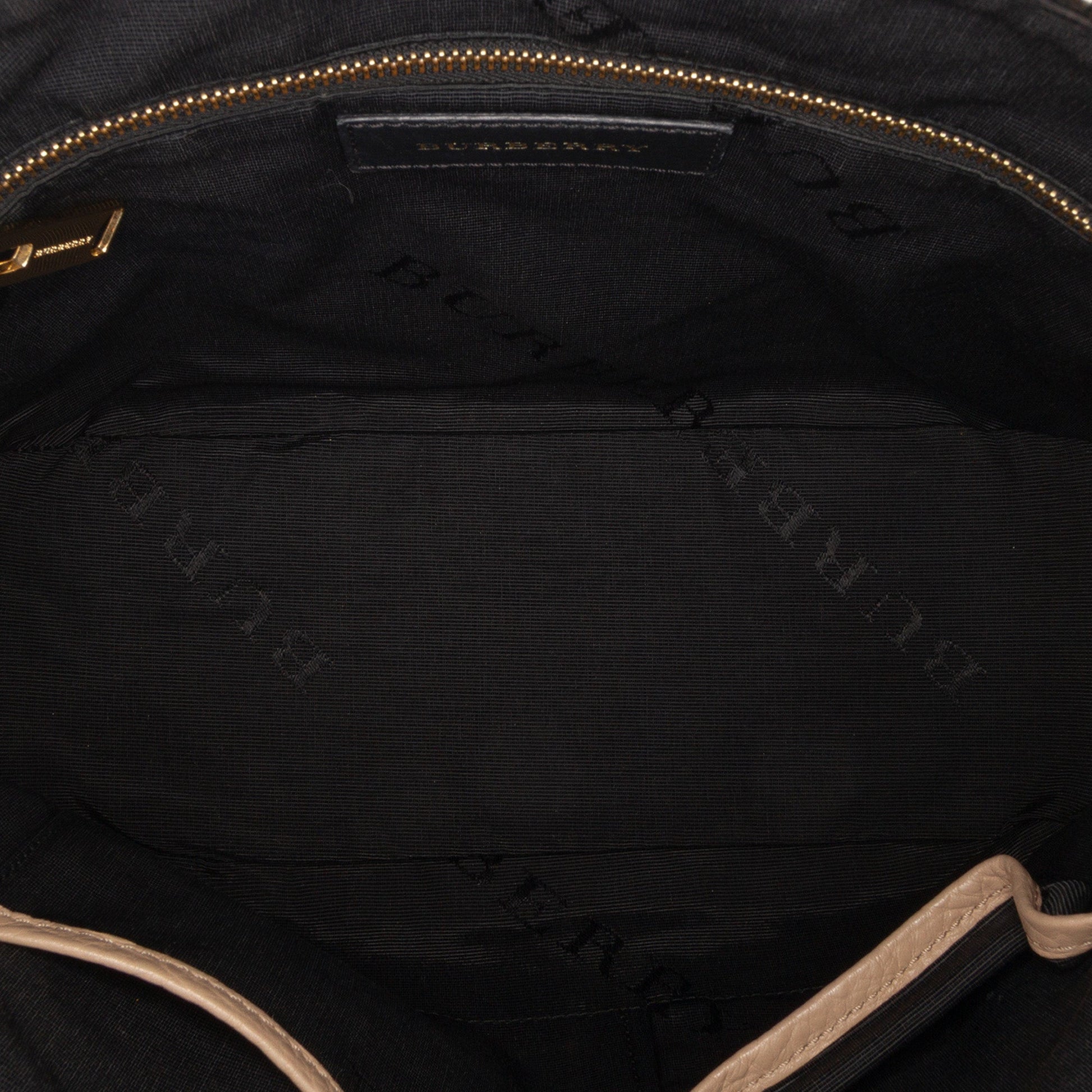 Burberry Medium Heritage Grain Check Embossed Orchard Bowling Bag