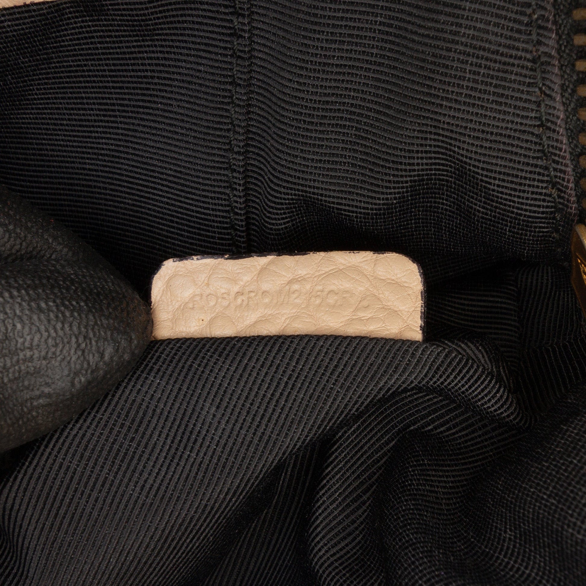 Burberry Medium Heritage Grain Check Embossed Orchard Bowling Bag