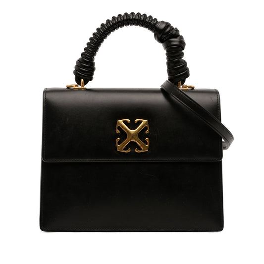 Off-White Calfskin Jitney 2.8 Top Handle Bag
