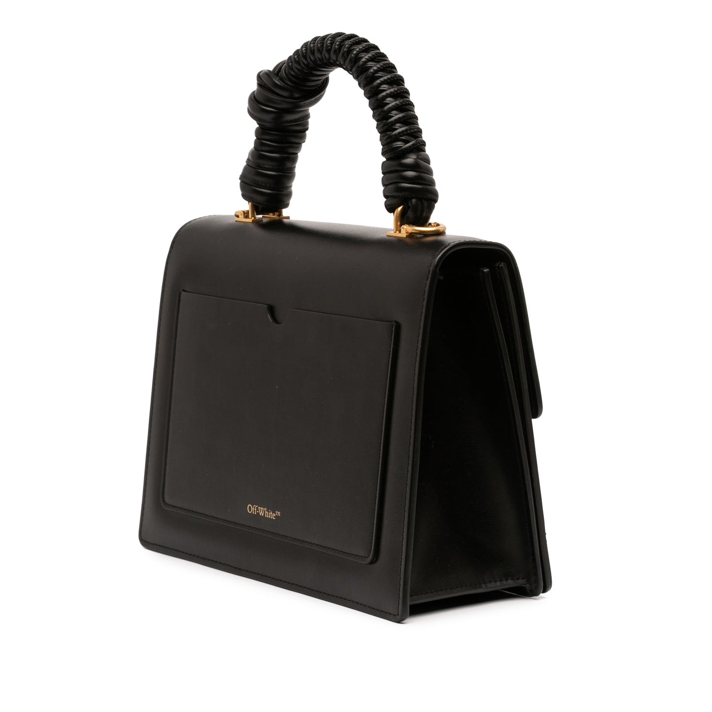 Off-White Calfskin Jitney 2.8 Top Handle Bag