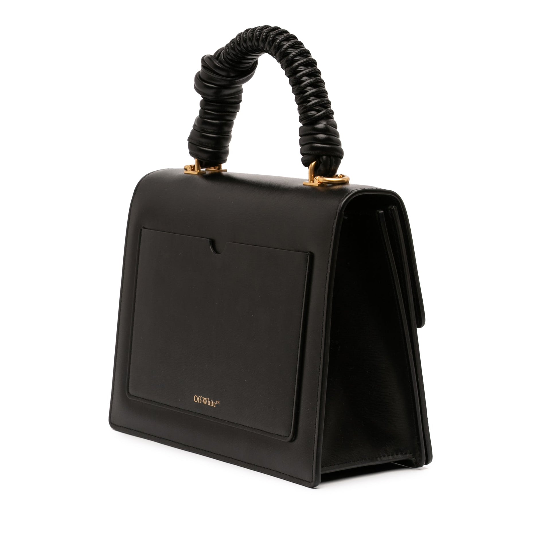 Off-White Calfskin Jitney 2.8 Top Handle Bag