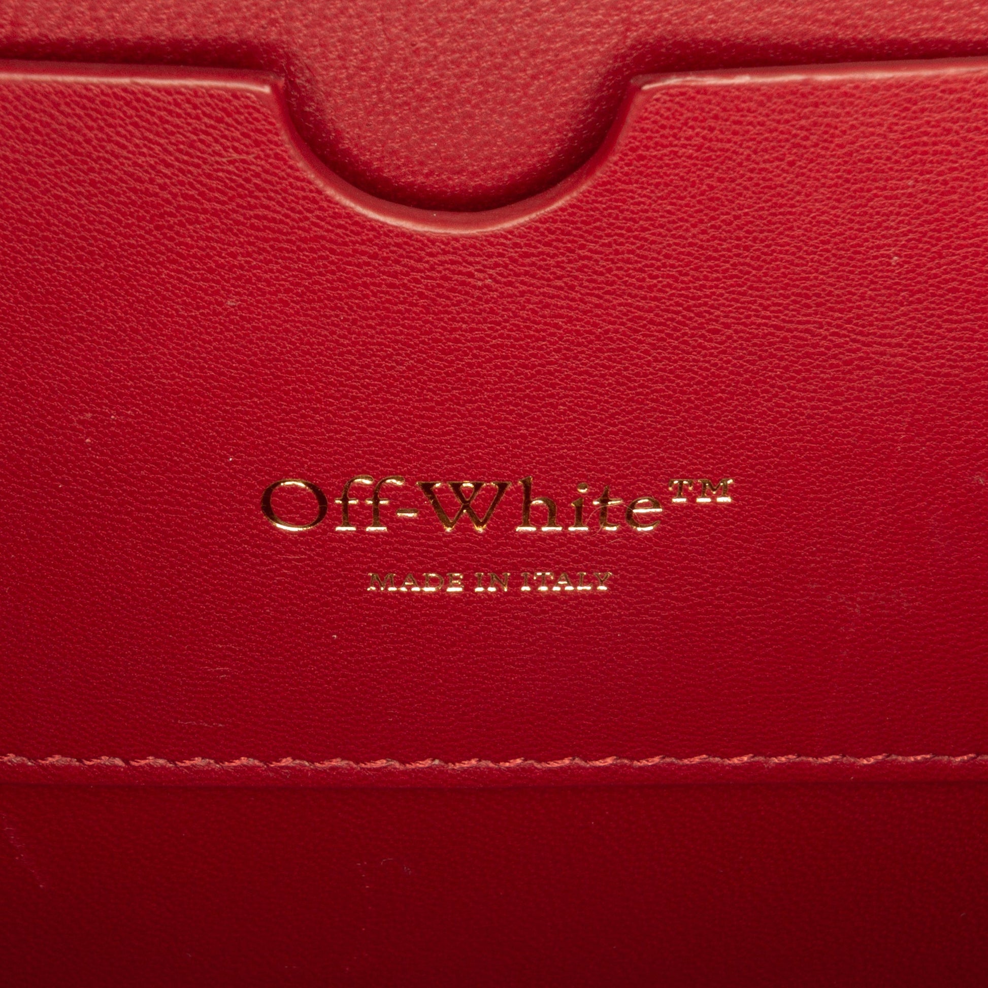 Off-White Calfskin Jitney 2.8 Top Handle Bag