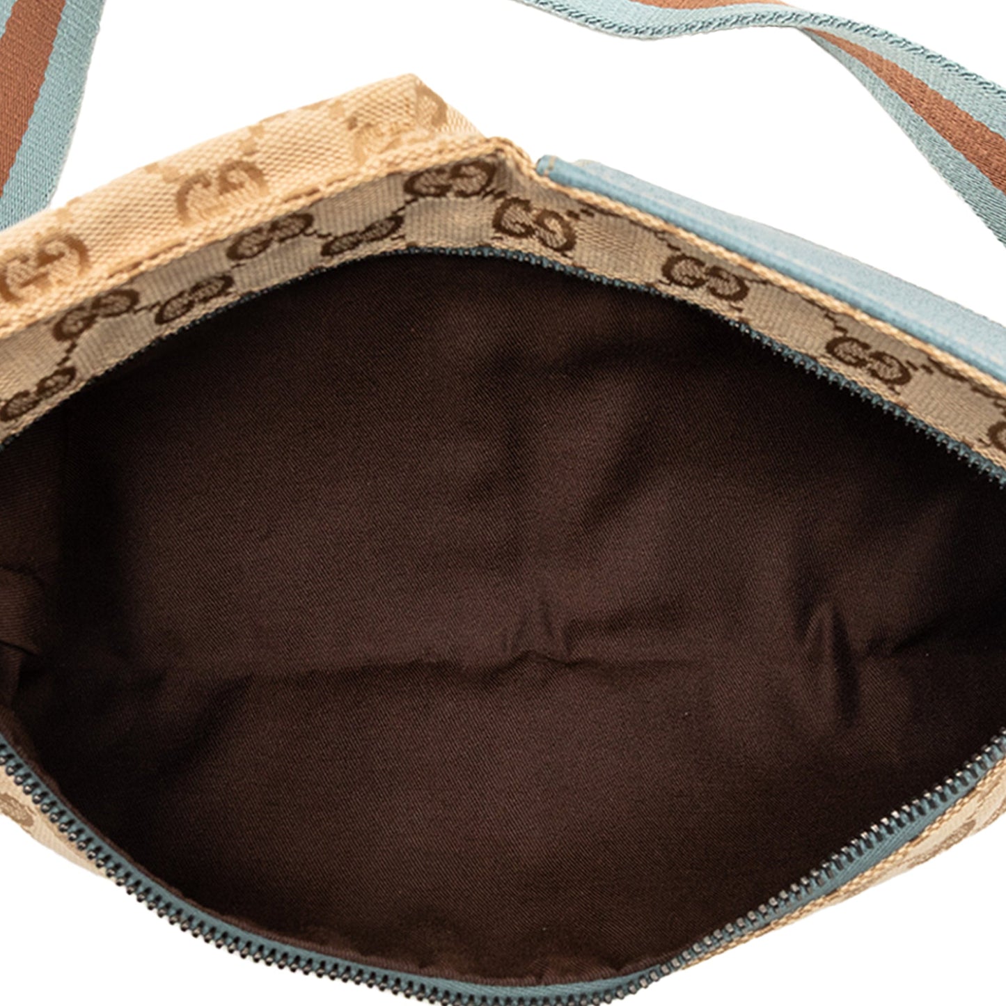 Gucci GG Canvas Web Double Pocket Belt Bag