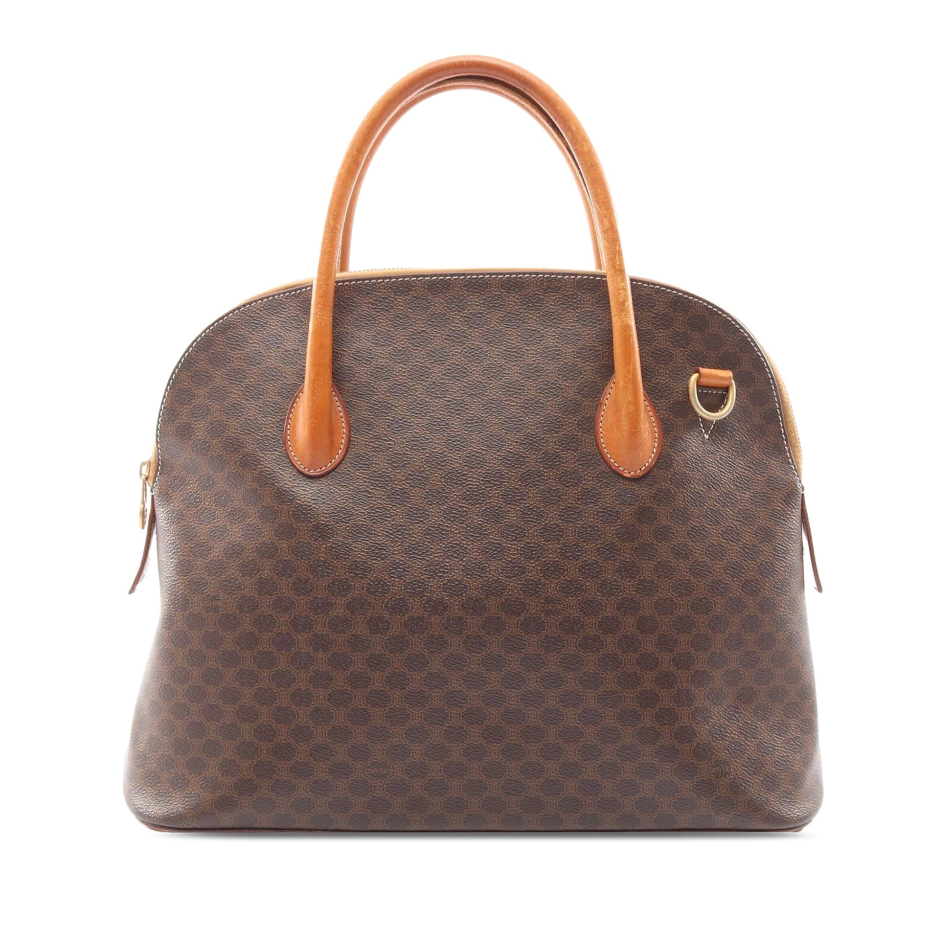 Celine Macadam Coated Canvas Dome Handbag