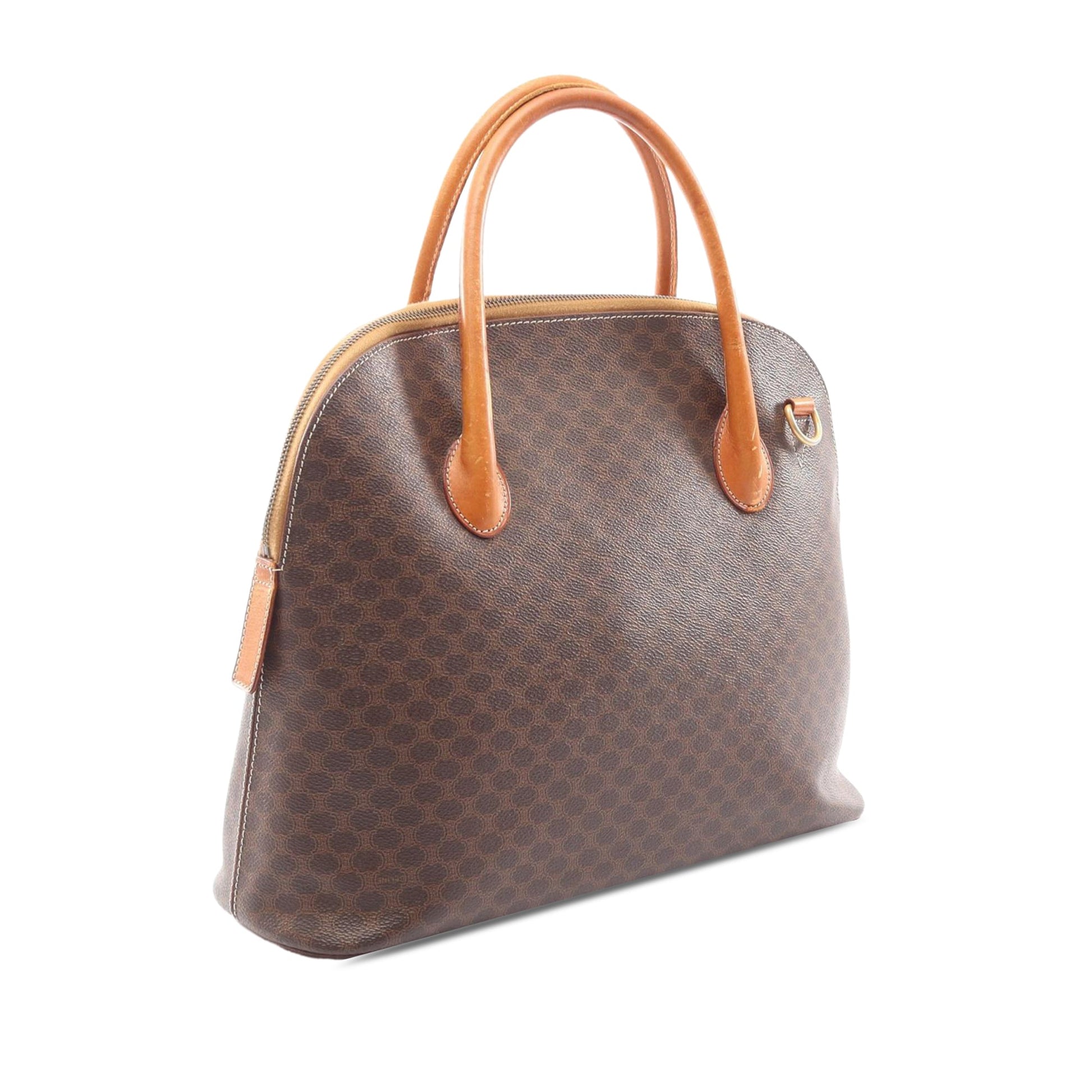 Celine Macadam Coated Canvas Dome Handbag