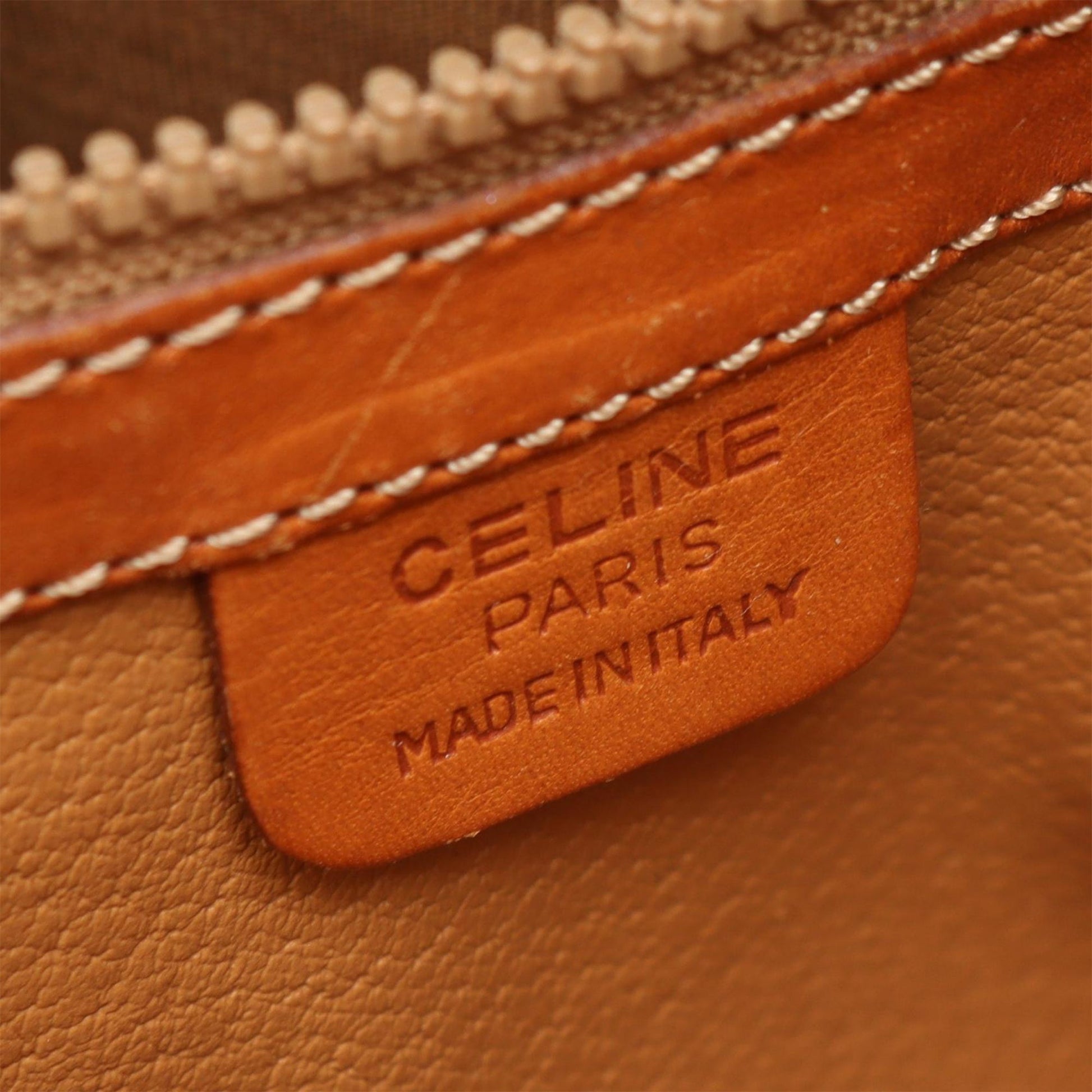 Celine Macadam Coated Canvas Dome Handbag
