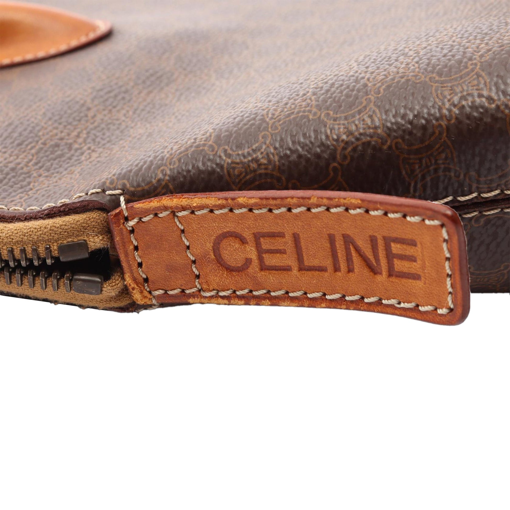 Celine Macadam Coated Canvas Dome Handbag