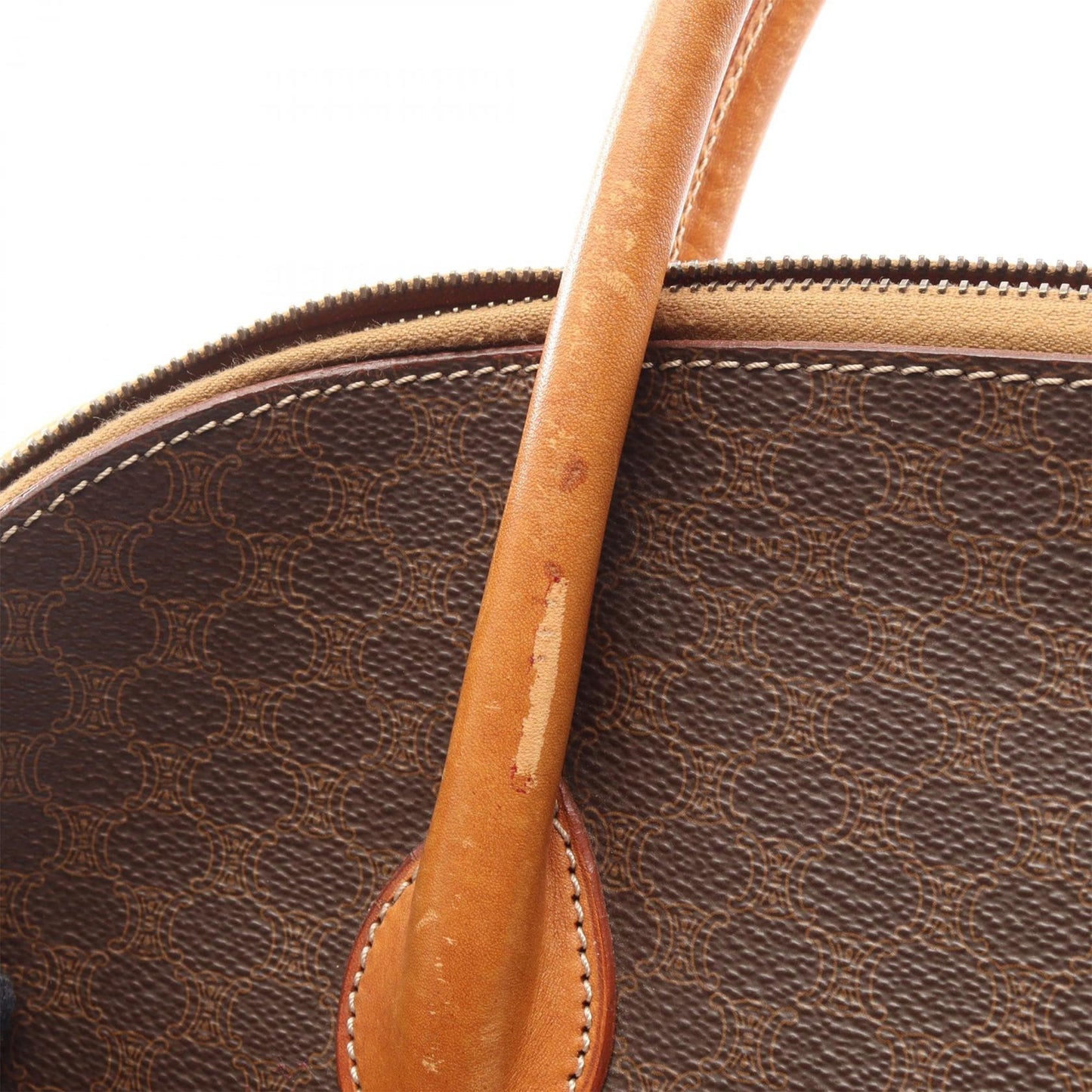 Celine Macadam Coated Canvas Dome Handbag