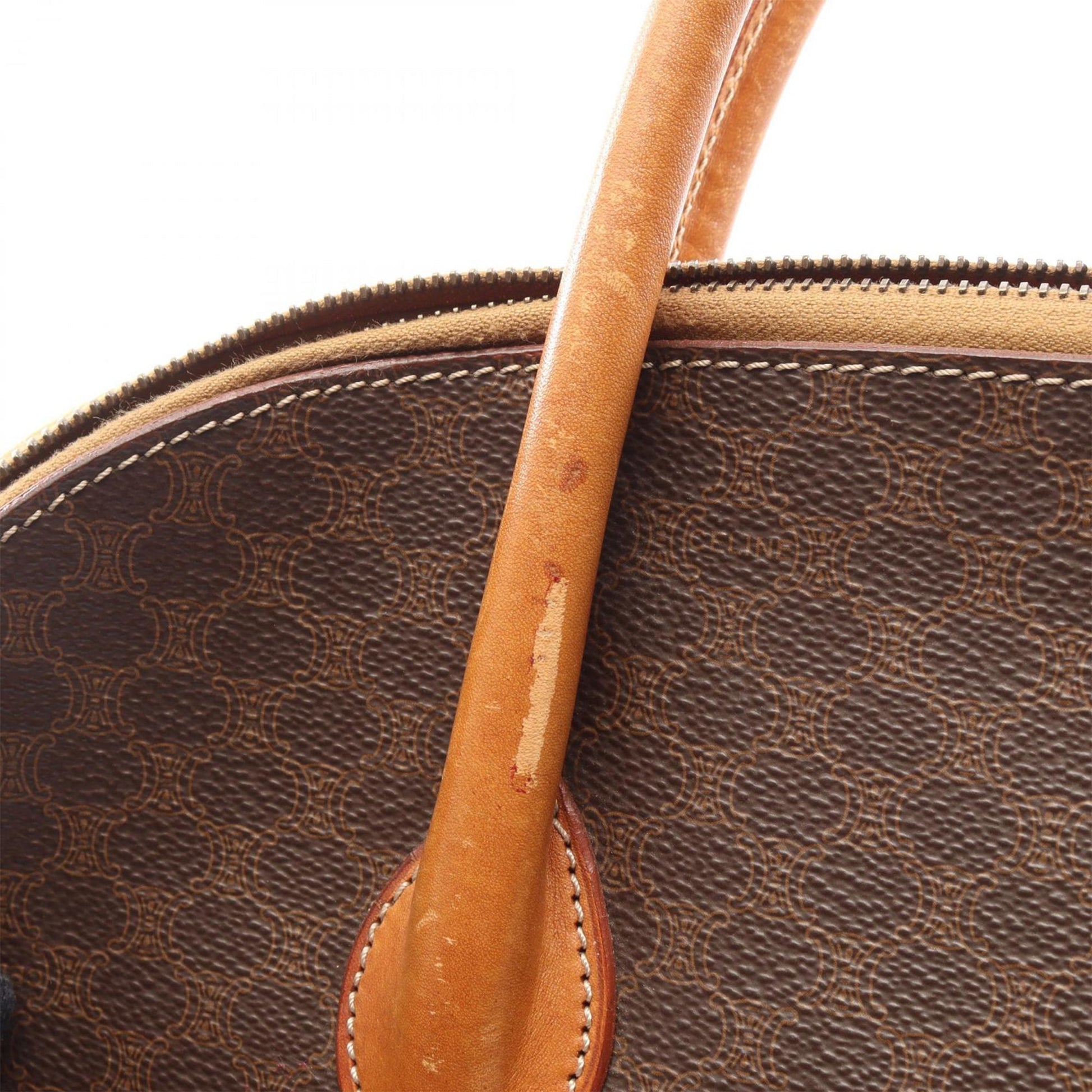 Celine Macadam Coated Canvas Dome Handbag