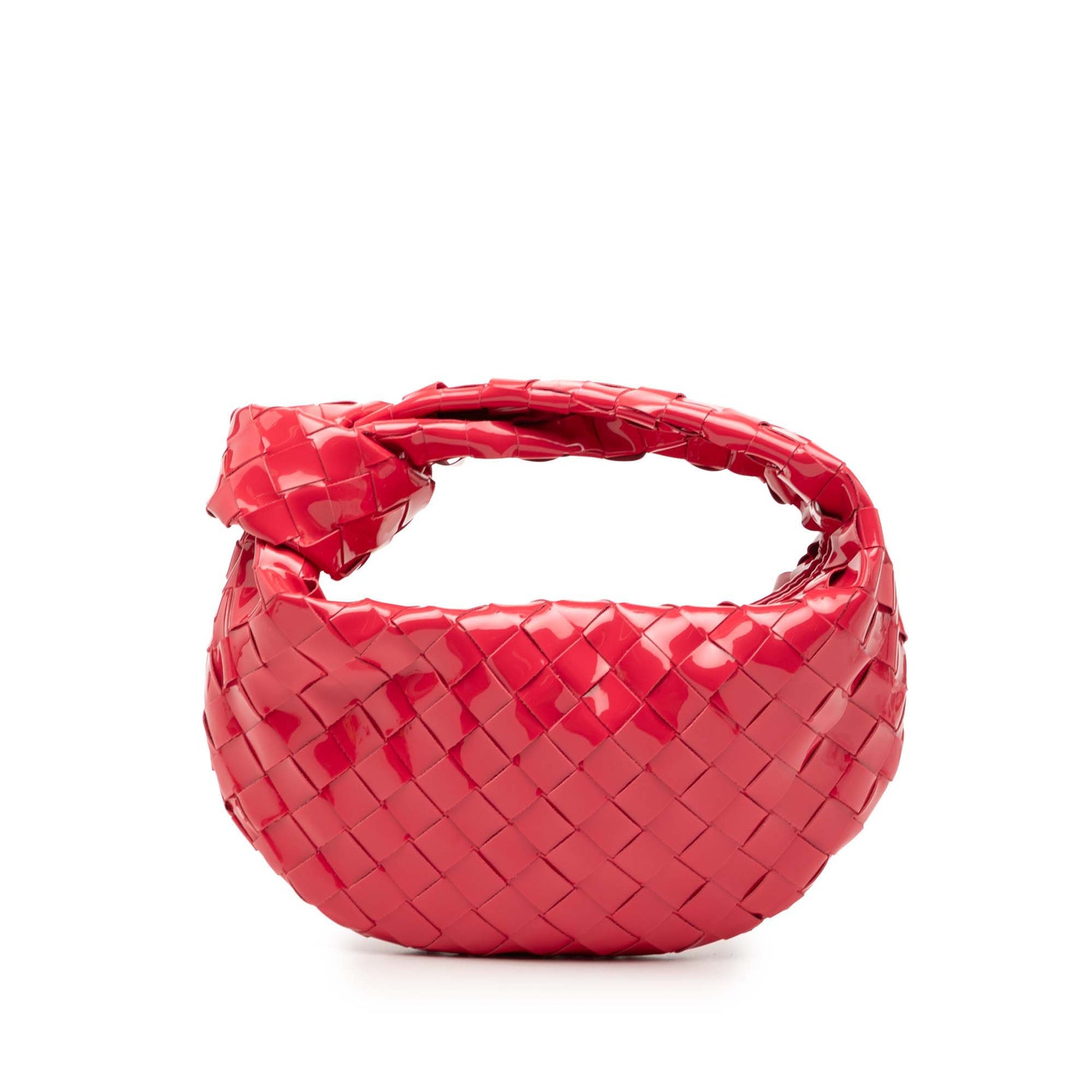 Bottega Veneta Mini Patent Intrecciato Jodie