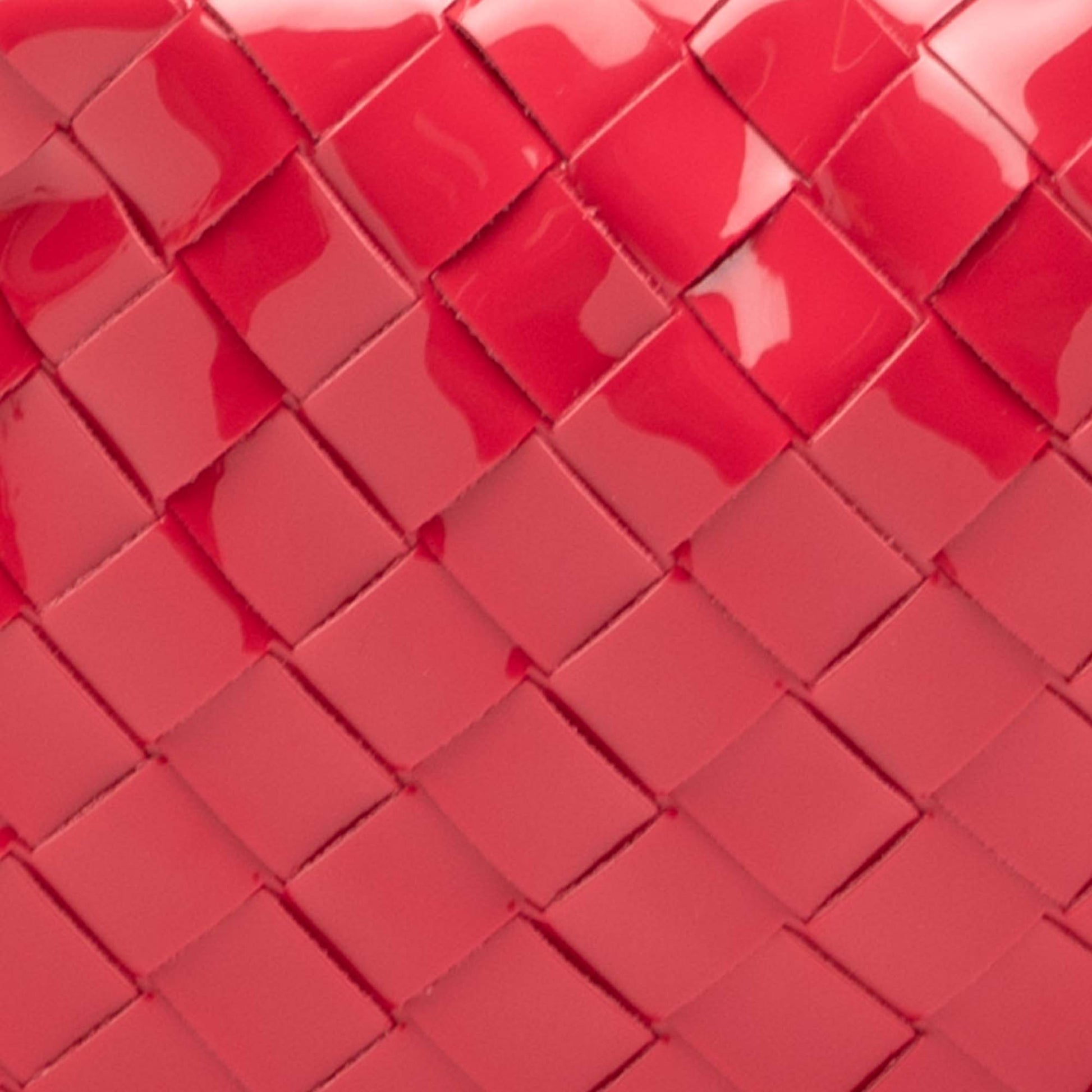 Bottega Veneta Mini Patent Intrecciato Jodie