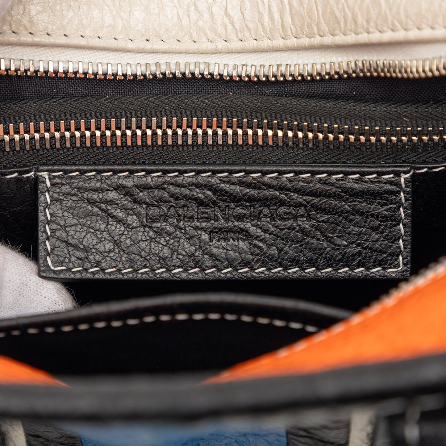 Balenciaga Lambskin Bazar Shopper Satchel XS