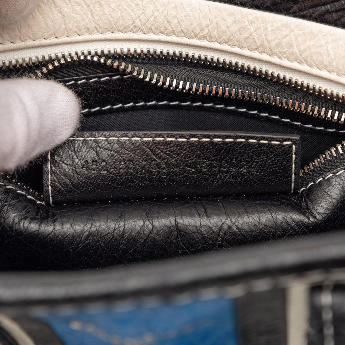 Balenciaga Lambskin Bazar Shopper Satchel XS