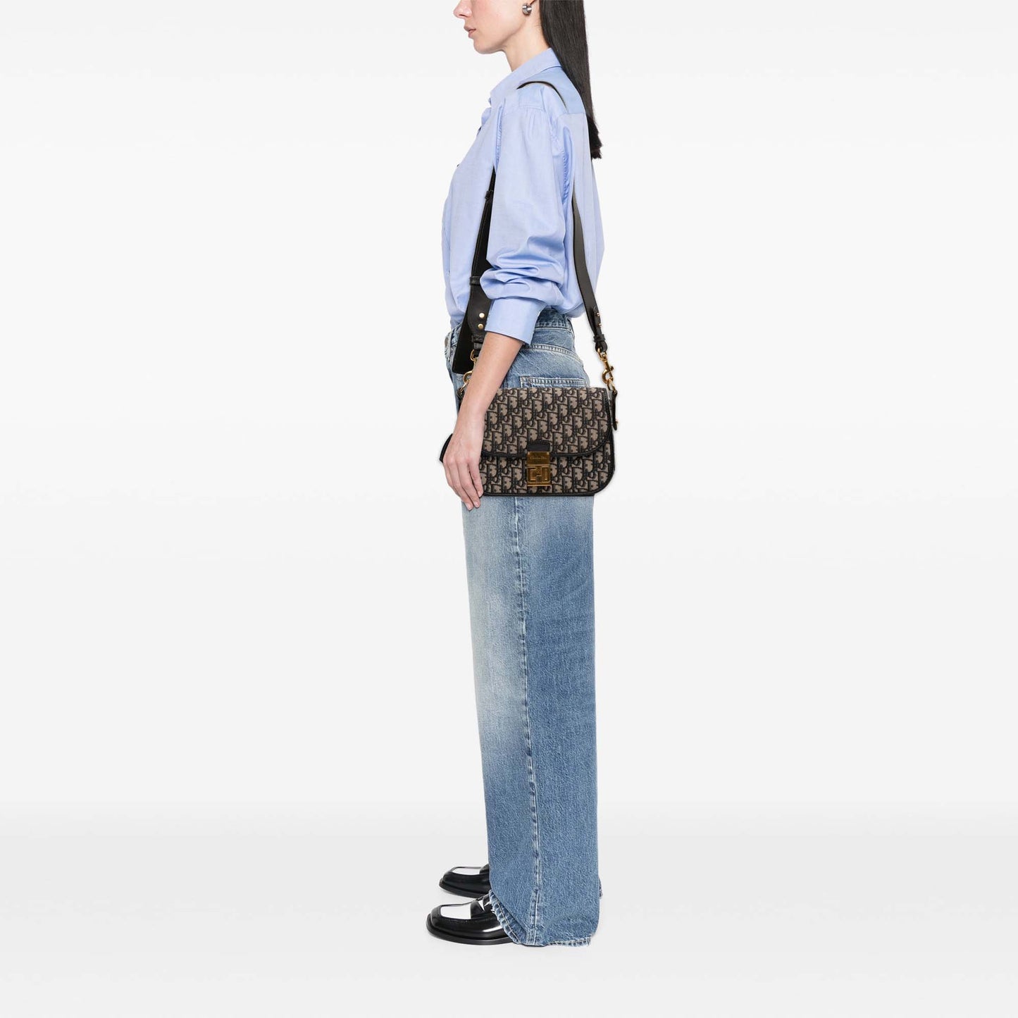 Dior Oblique Canvas Flap Crossbody