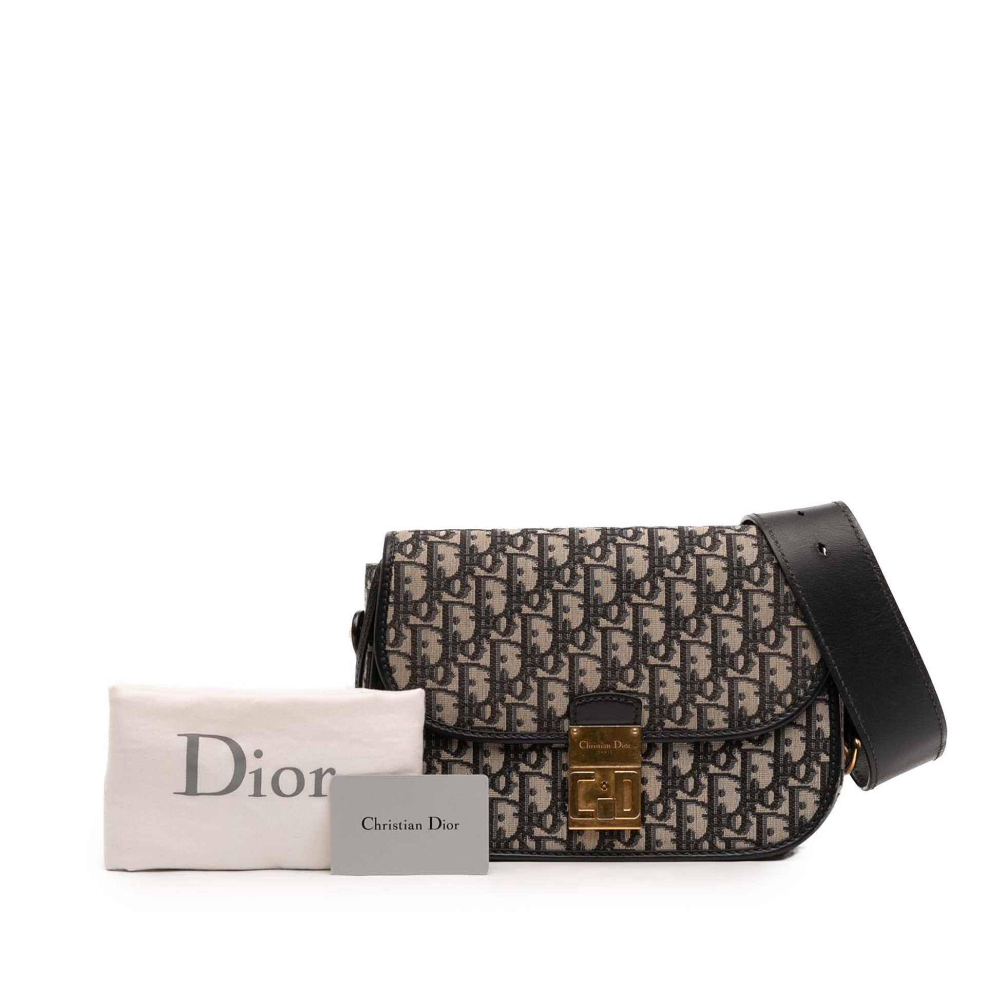 Dior Oblique Canvas Flap Crossbody