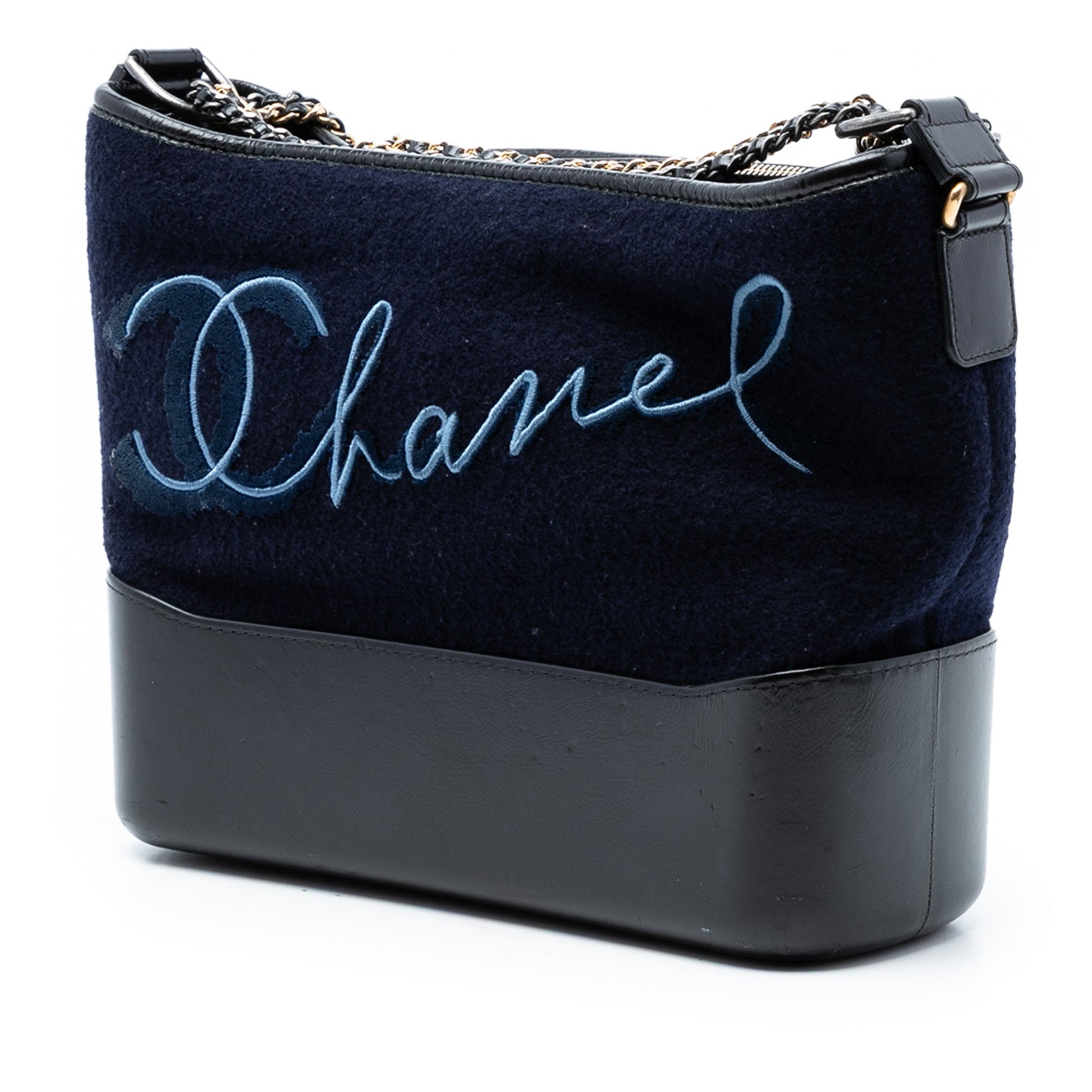Chanel Medium Wool Paris Hamburg Embroidered Gabrielle Hobo
