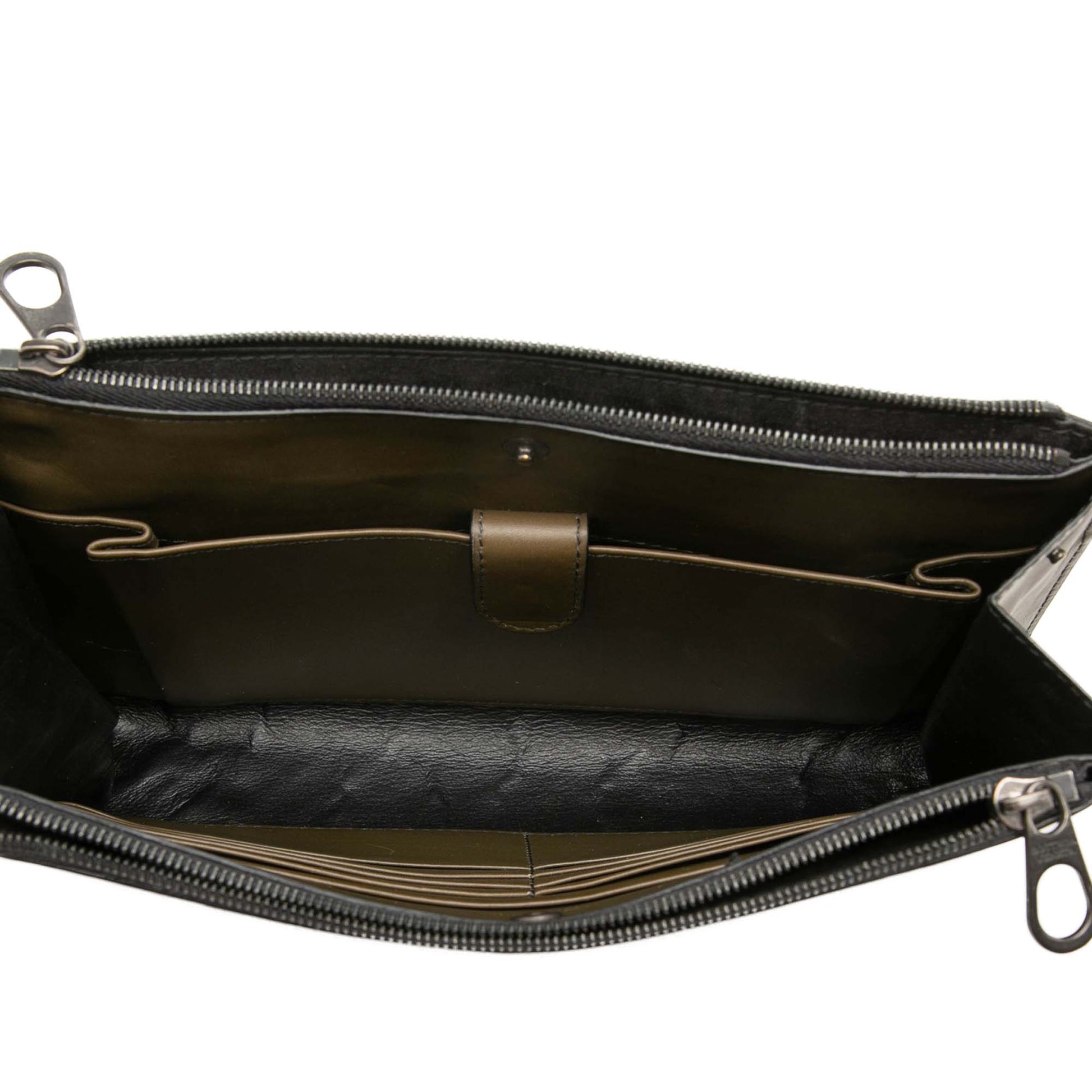 Bottega Veneta Nappa Intrecciato Double Zip Wristlet Clutch