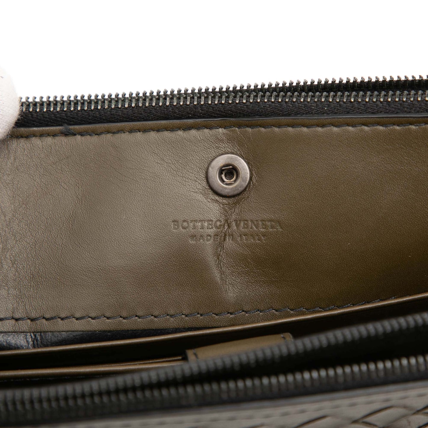 Bottega Veneta Nappa Intrecciato Double Zip Wristlet Clutch