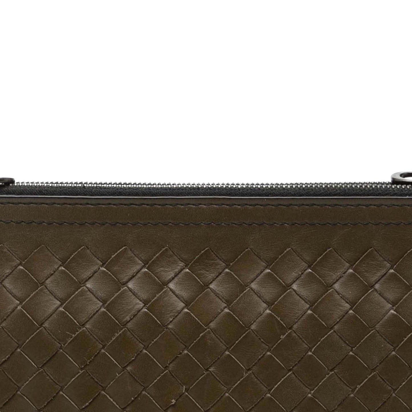 Bottega Veneta Nappa Intrecciato Double Zip Wristlet Clutch