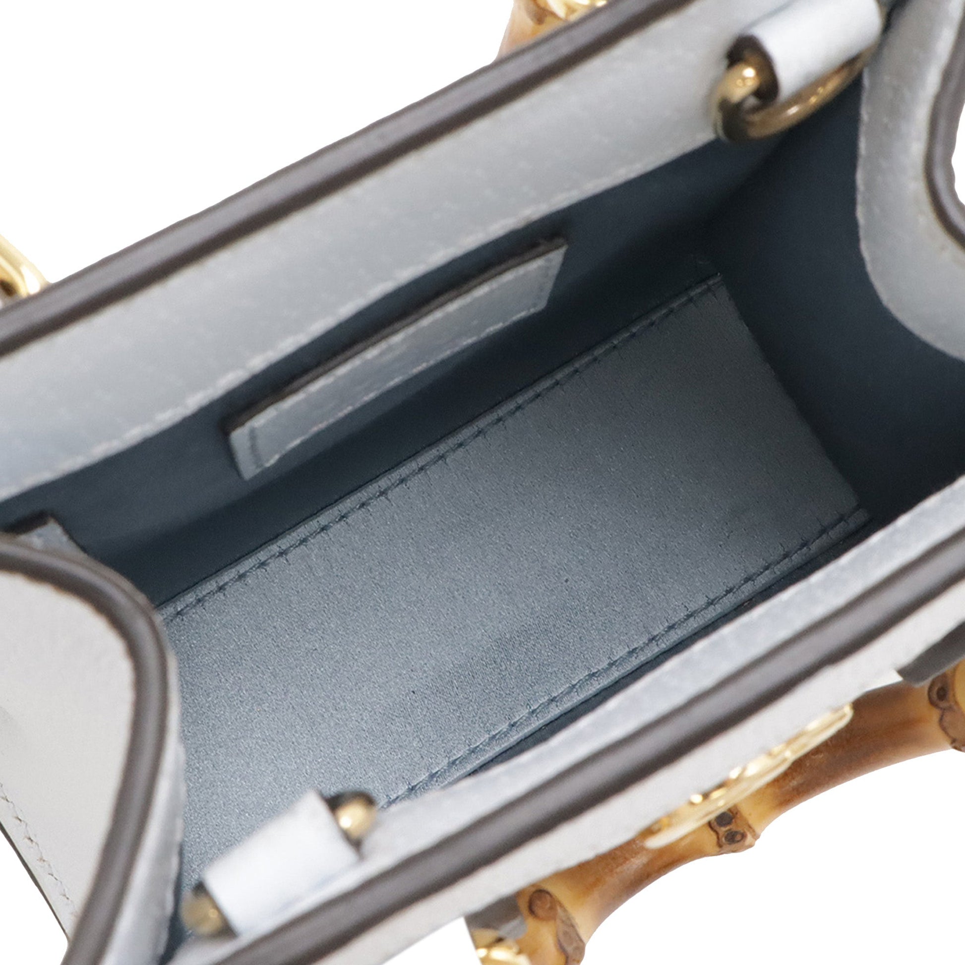 Gucci Super Mini Calfskin Bamboo Diana Satchel