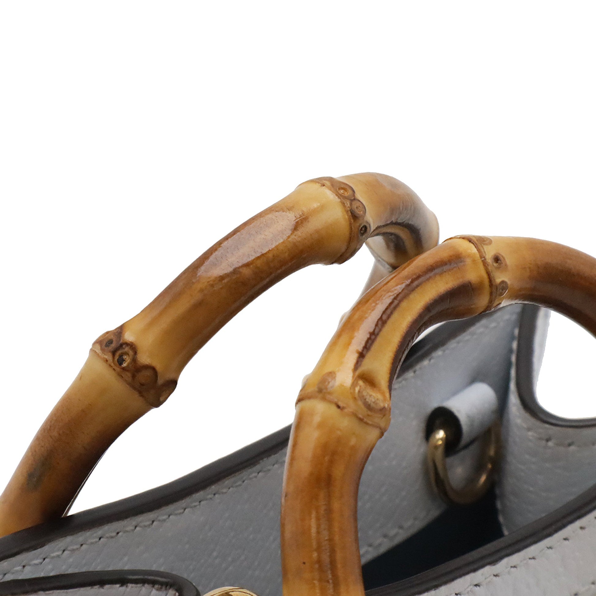 Gucci Super Mini Calfskin Bamboo Diana Satchel