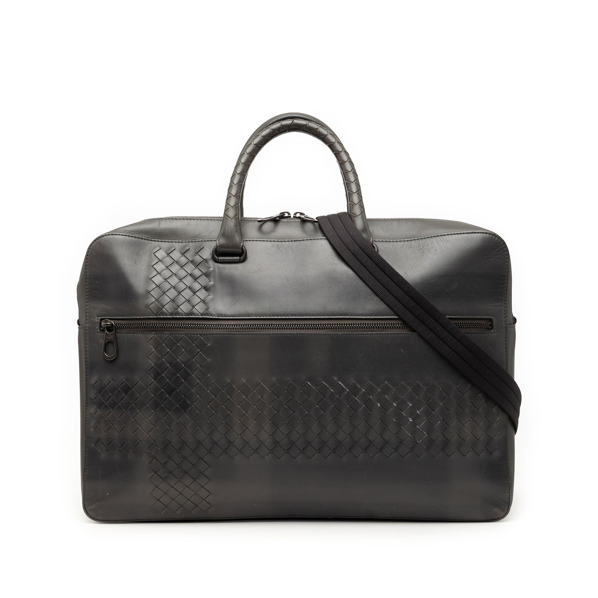 Bottega Veneta Intrecciato Trimmed Nappa Business Bag
