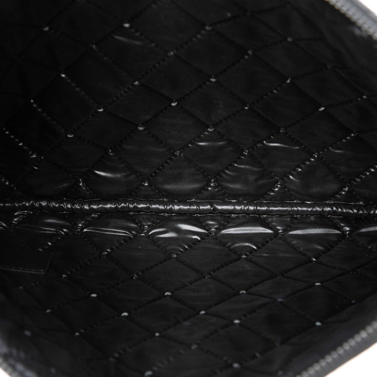 Chanel Medium CC Bicolor Quilted Lambskin Clutch