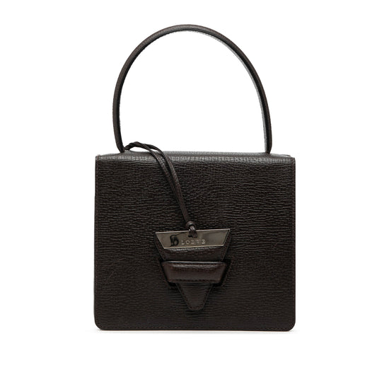 LOEWE Textured Leather Barcelona Top Handle Bag