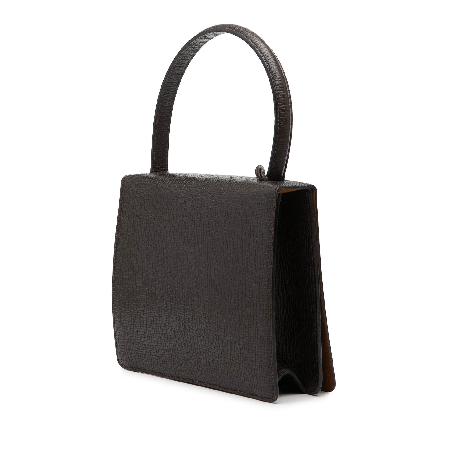 LOEWE Textured Leather Barcelona Top Handle Bag