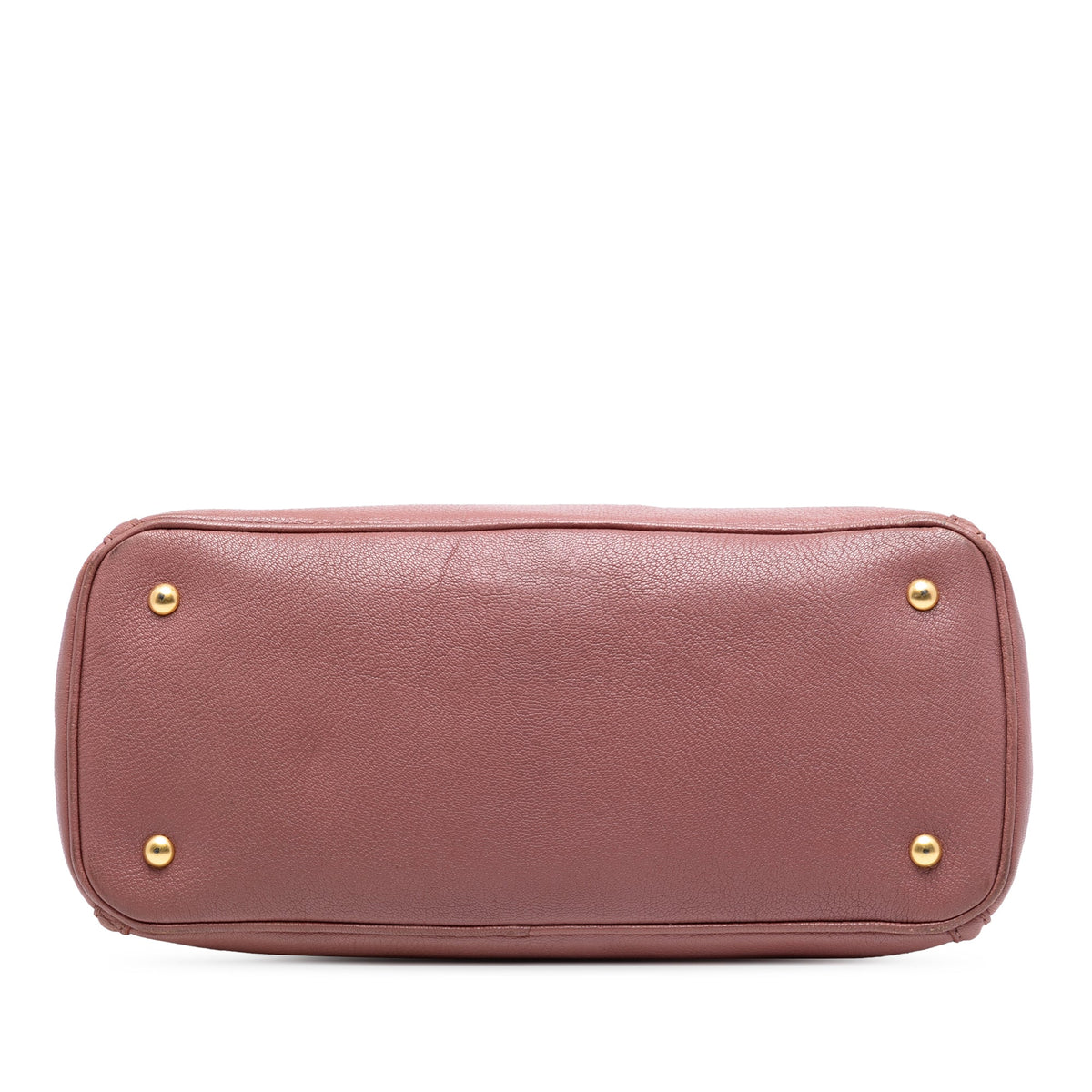 Miu Miu Leather Madras Tote