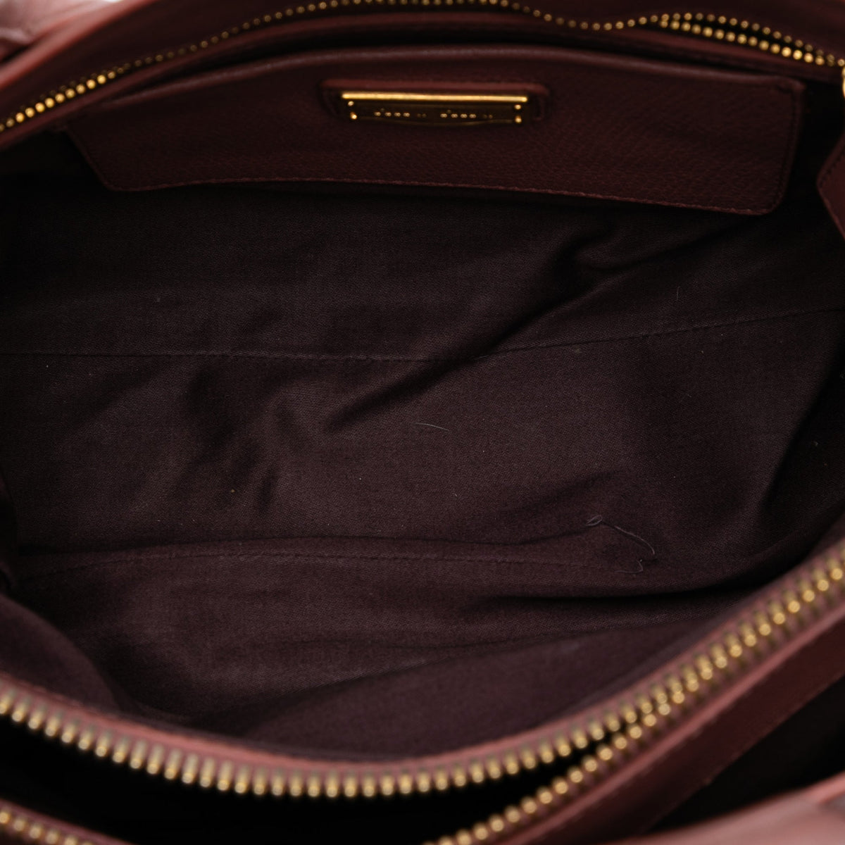 Miu Miu Leather Madras Tote