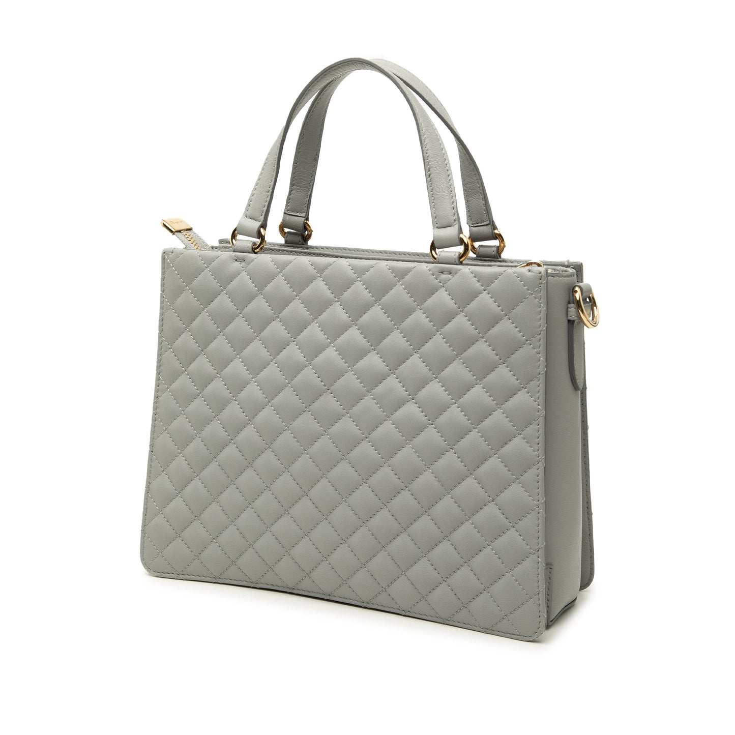 Ferragamo Quilted Leather Vara Bow Tracy Satchel