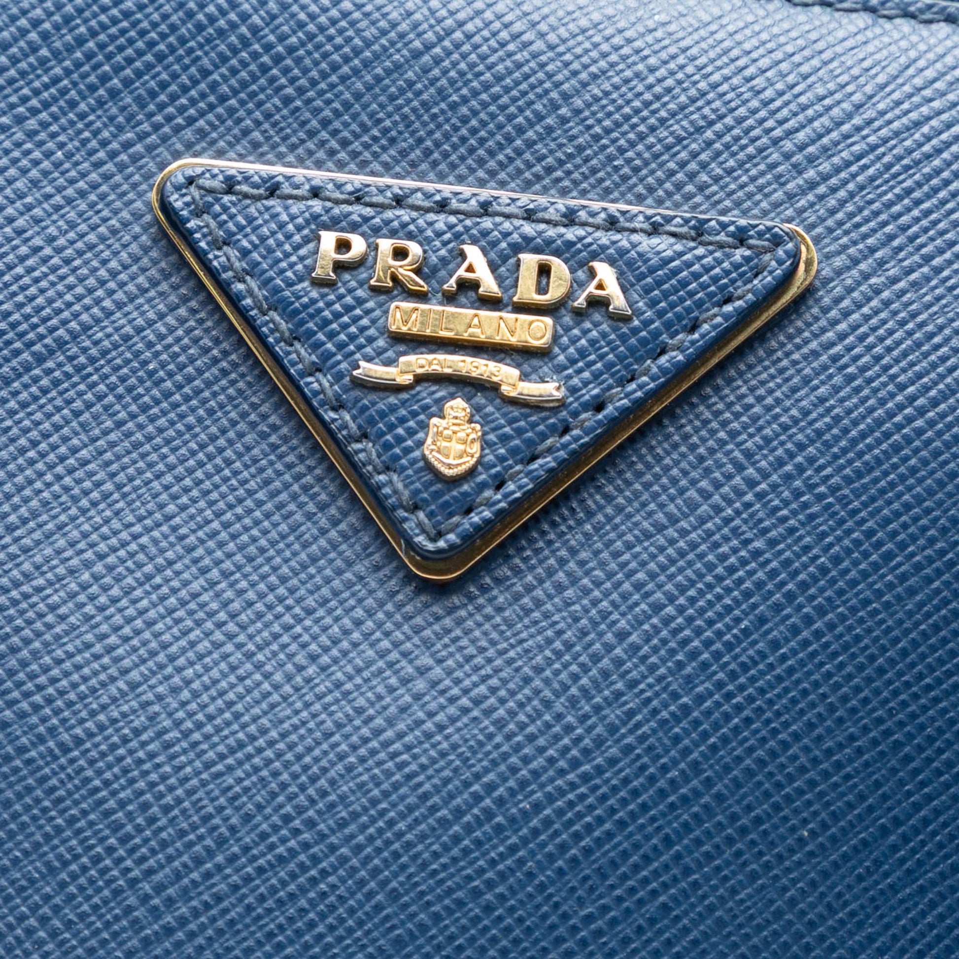 Prada Large Saffiano Lux Galleria Double Zip Tote