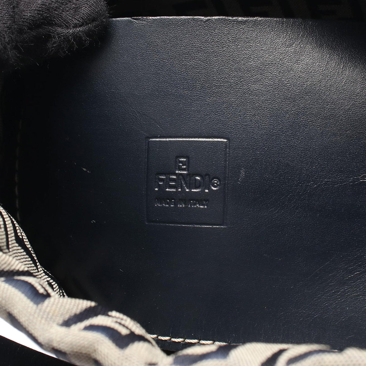 Fendi Zucchino Canvas Bucket Bag — Gray