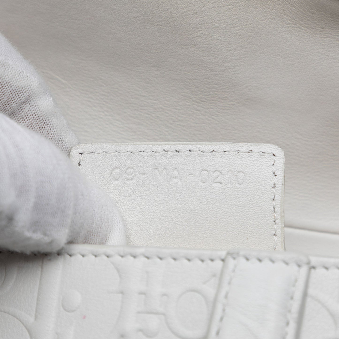 Dior Oblique Embossed Calfskin Saddle Bag